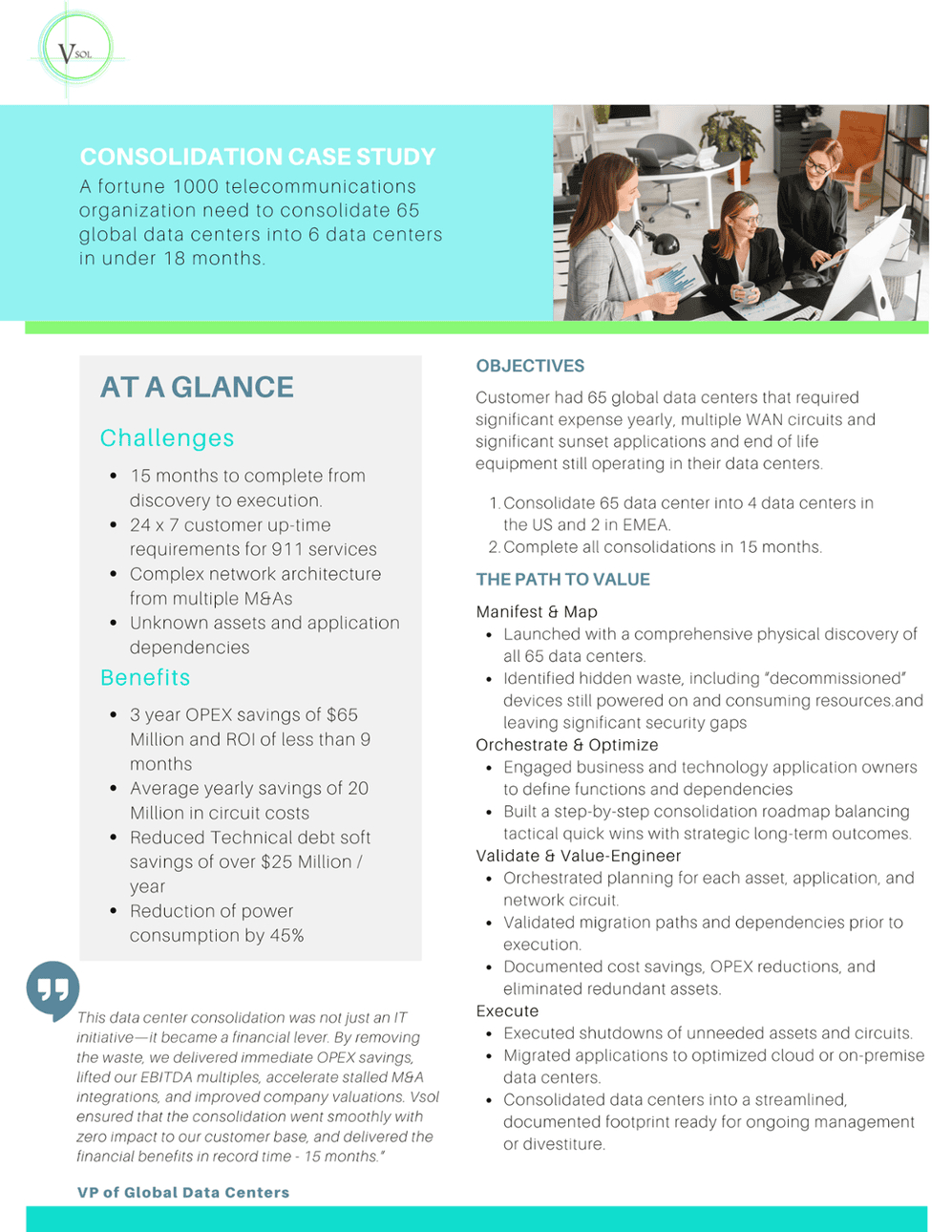 Case Studies Data Center Consolidation Case Study